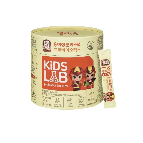 Men vi sinh trẻ em KGC Cheong Kwan Jang General Hong Yi's Kids Lab Probiotics 1,5g x 90 gói